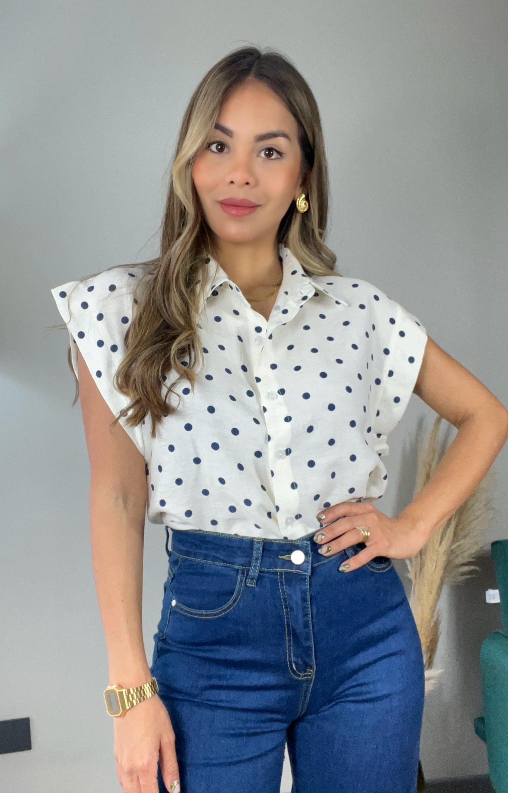 Blusa Polka chic