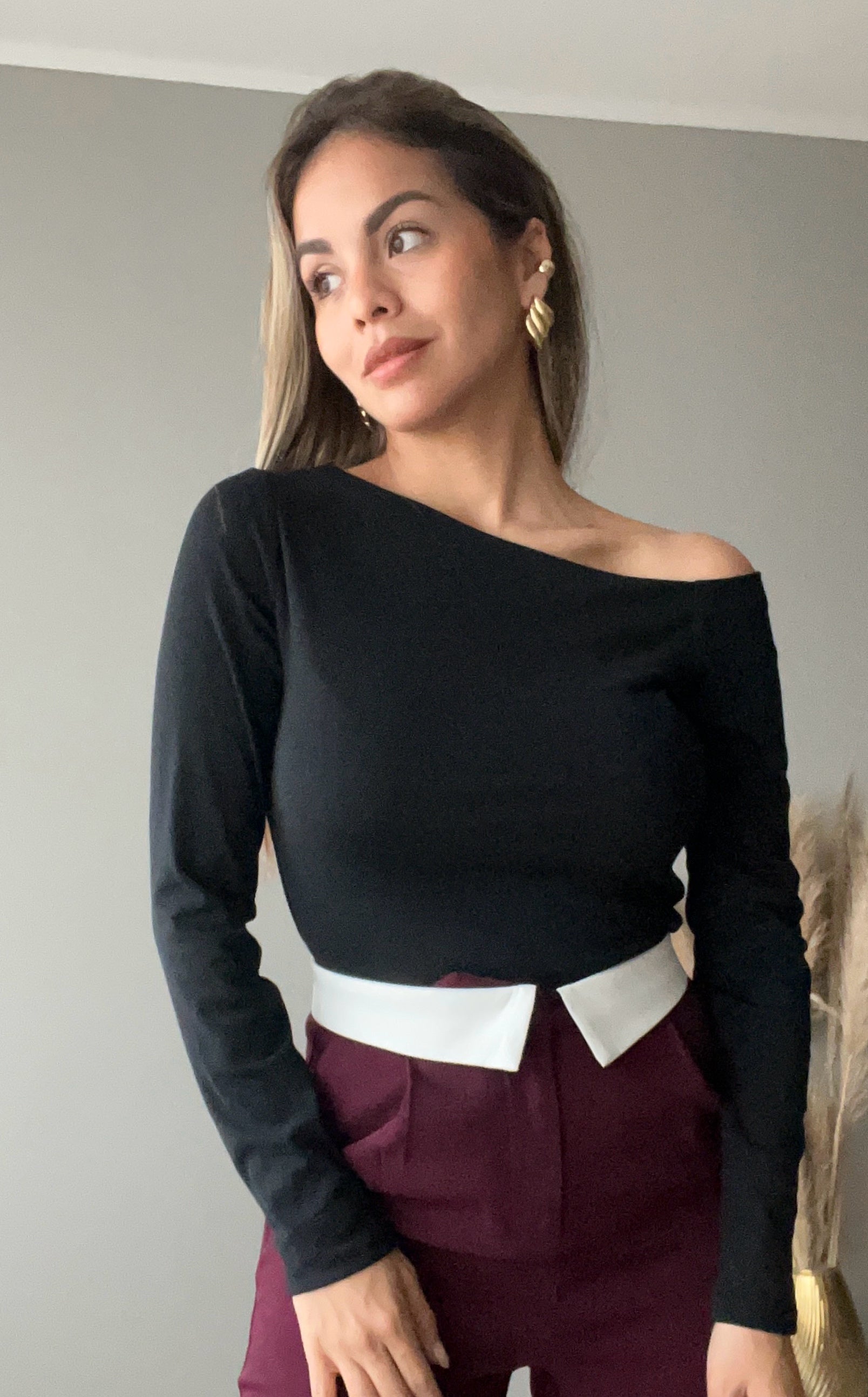 Polera asimetrica Lourdes