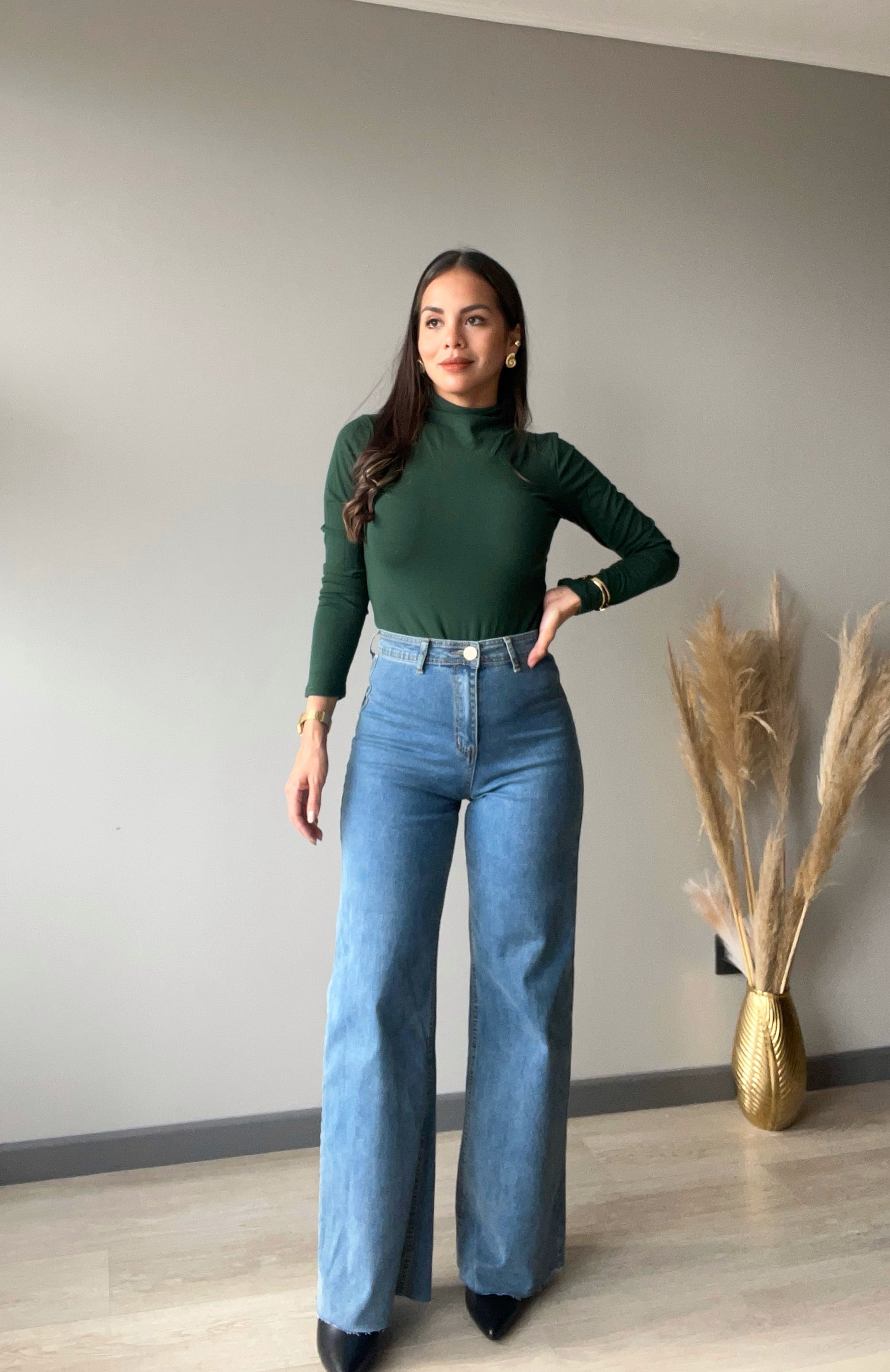 Jeans Wide Led Violet