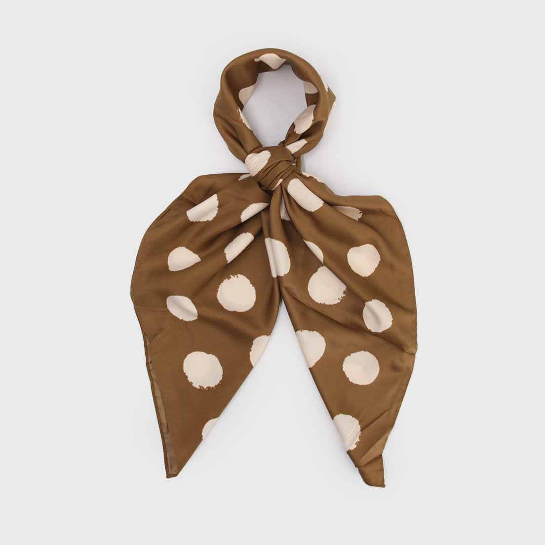 Pañuelo Polka Dots Marrón (PACK 2 X $13.000)