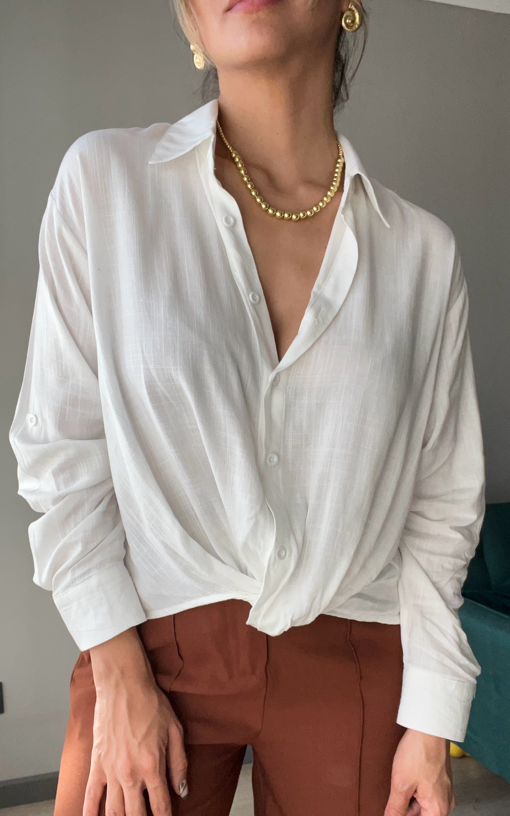 Blusa de lino Martina