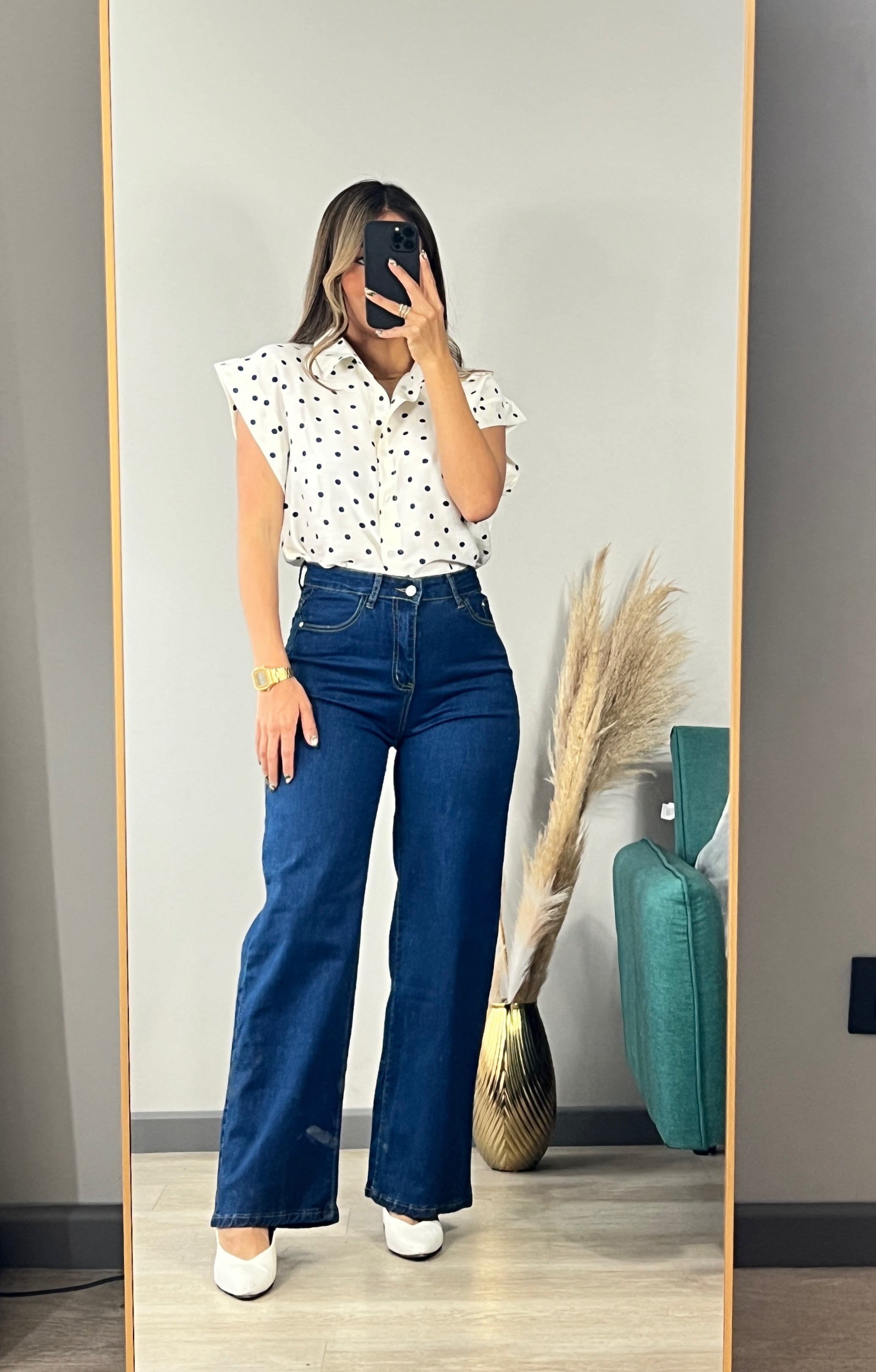 Blusa Polka chic