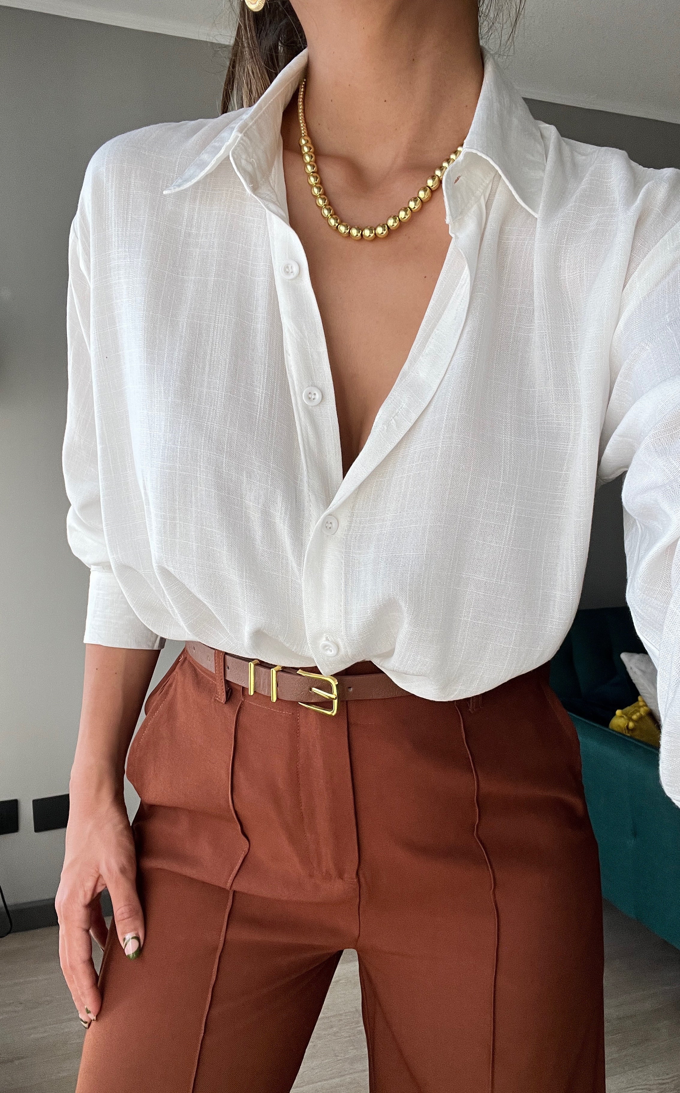 Blusa de lino Martina