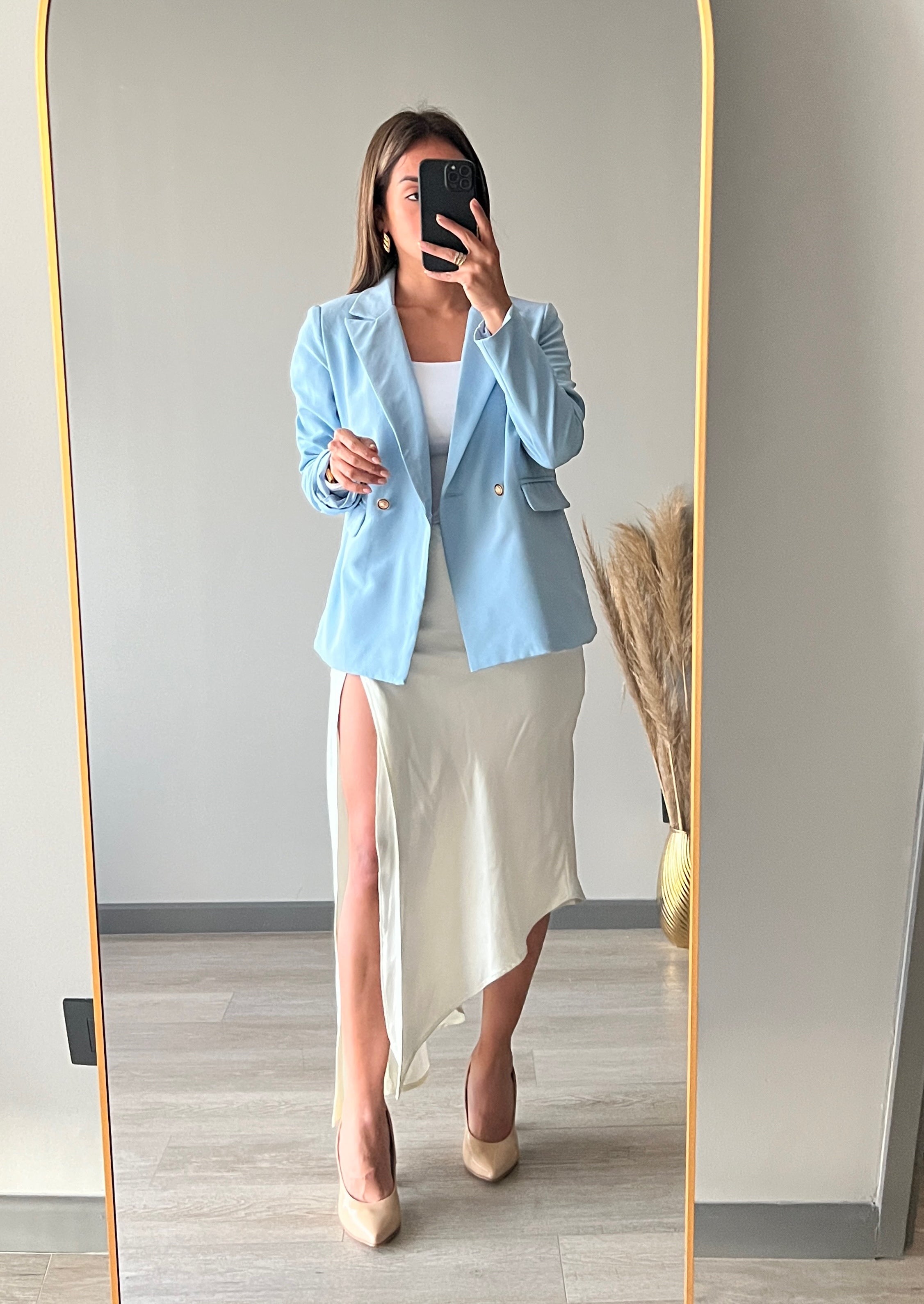 Falda satinada Niza