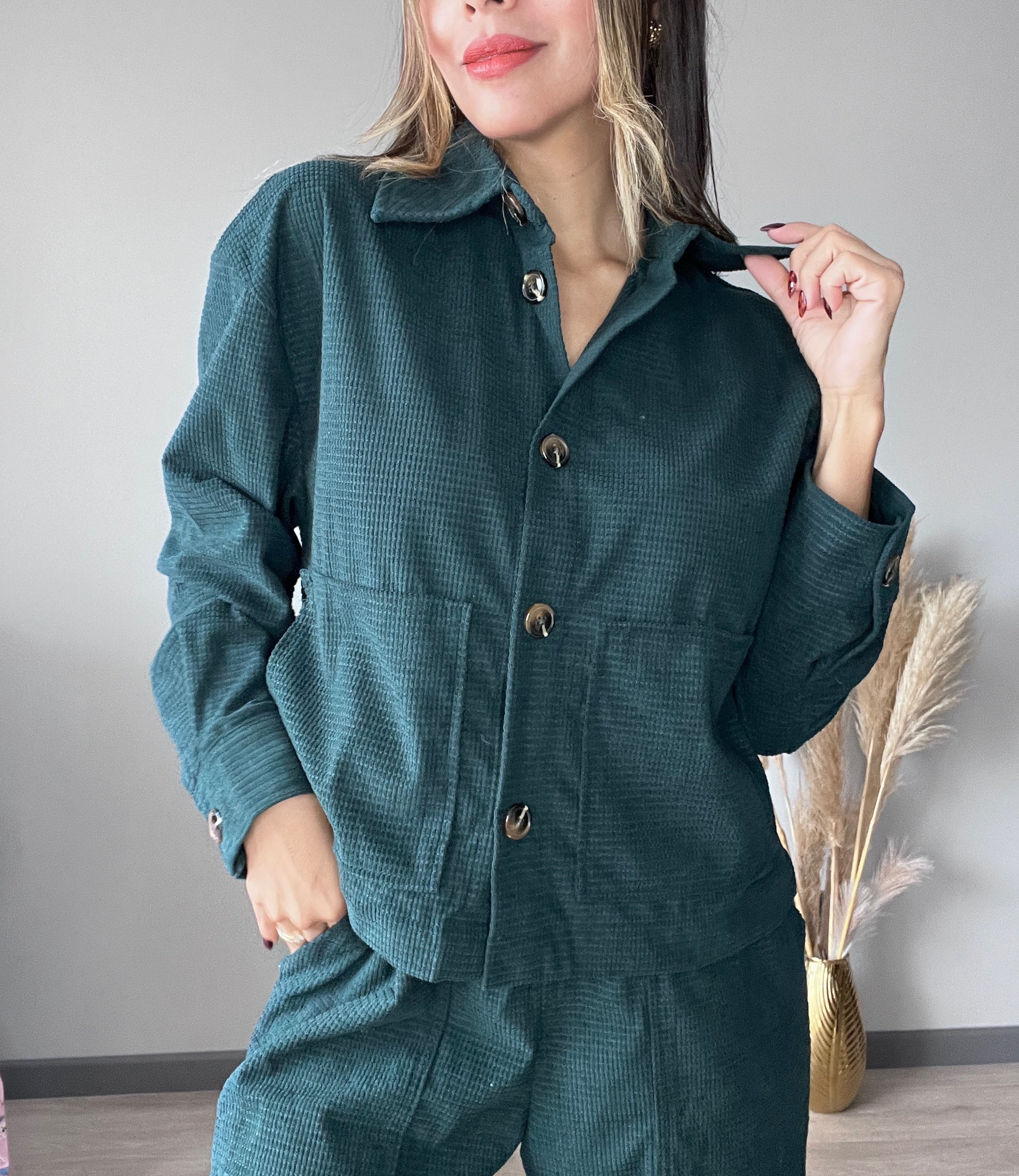 Conjunto cotele Belgica verde
