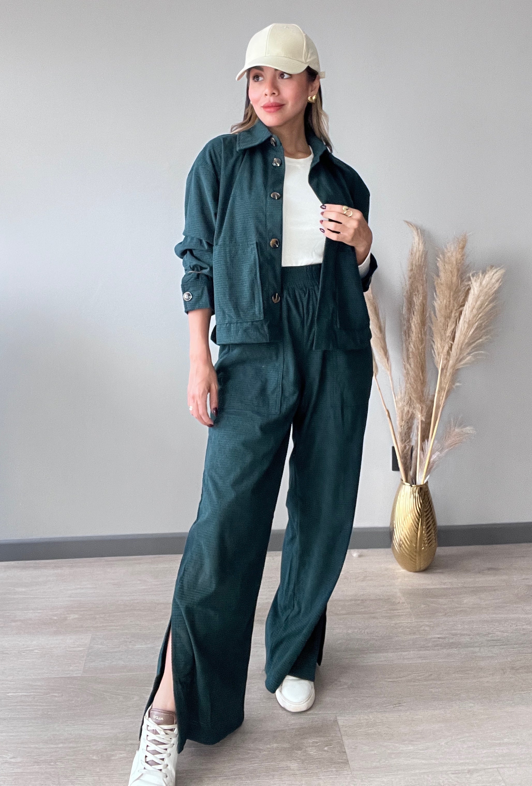 Conjunto cotele Belgica verde