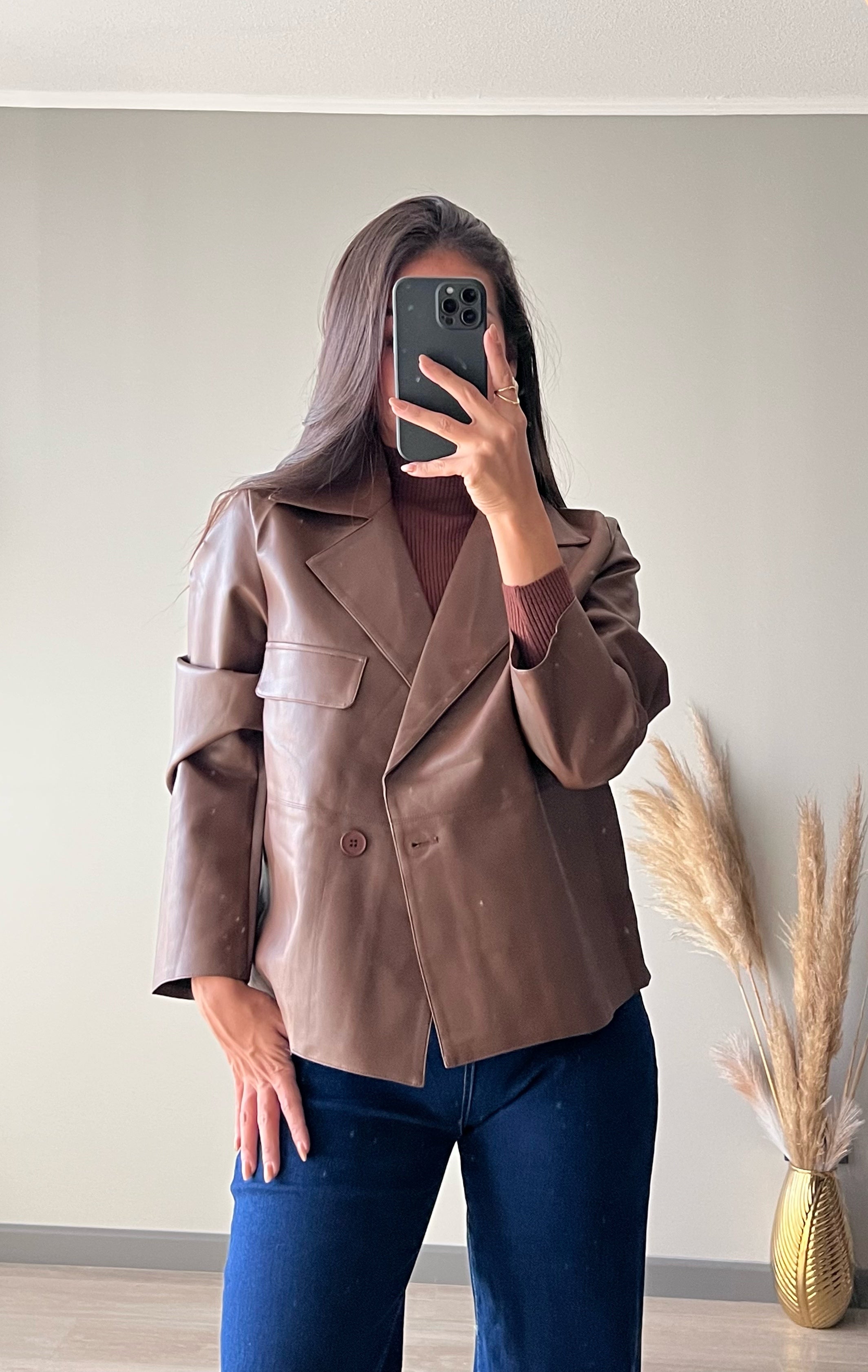 Chaqueta eco cuero Estocolmo