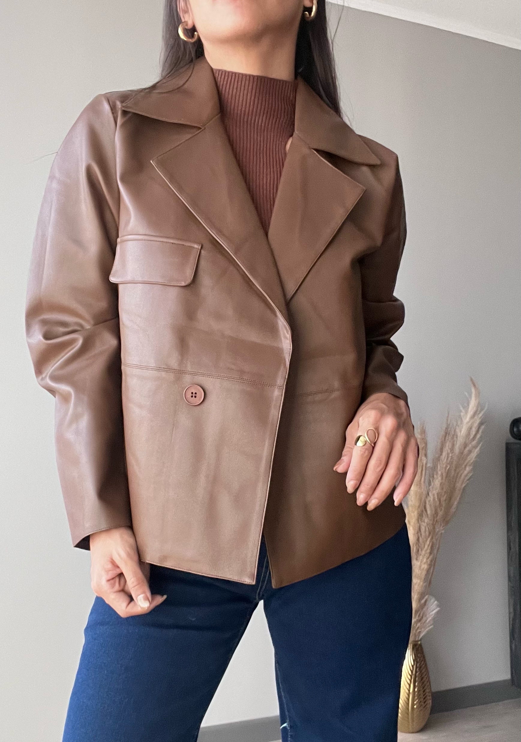 Chaqueta eco cuero Estocolmo